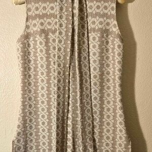 Vintage Sleeveless Sash Dress